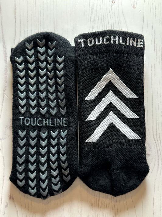 Touchline Black Grip Socks (3 pairs)