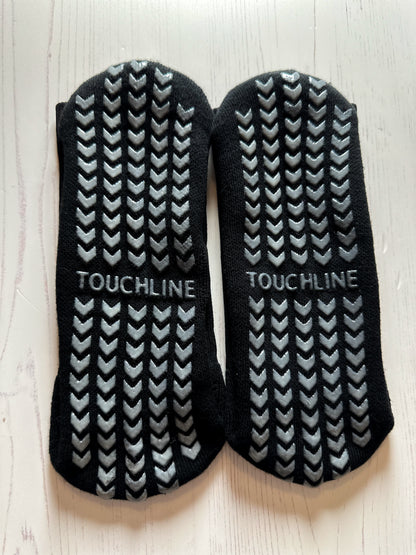 Touchline Black Grip Socks (3 pairs)